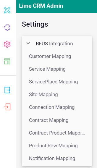 Custom mapping for BFUS integratrion